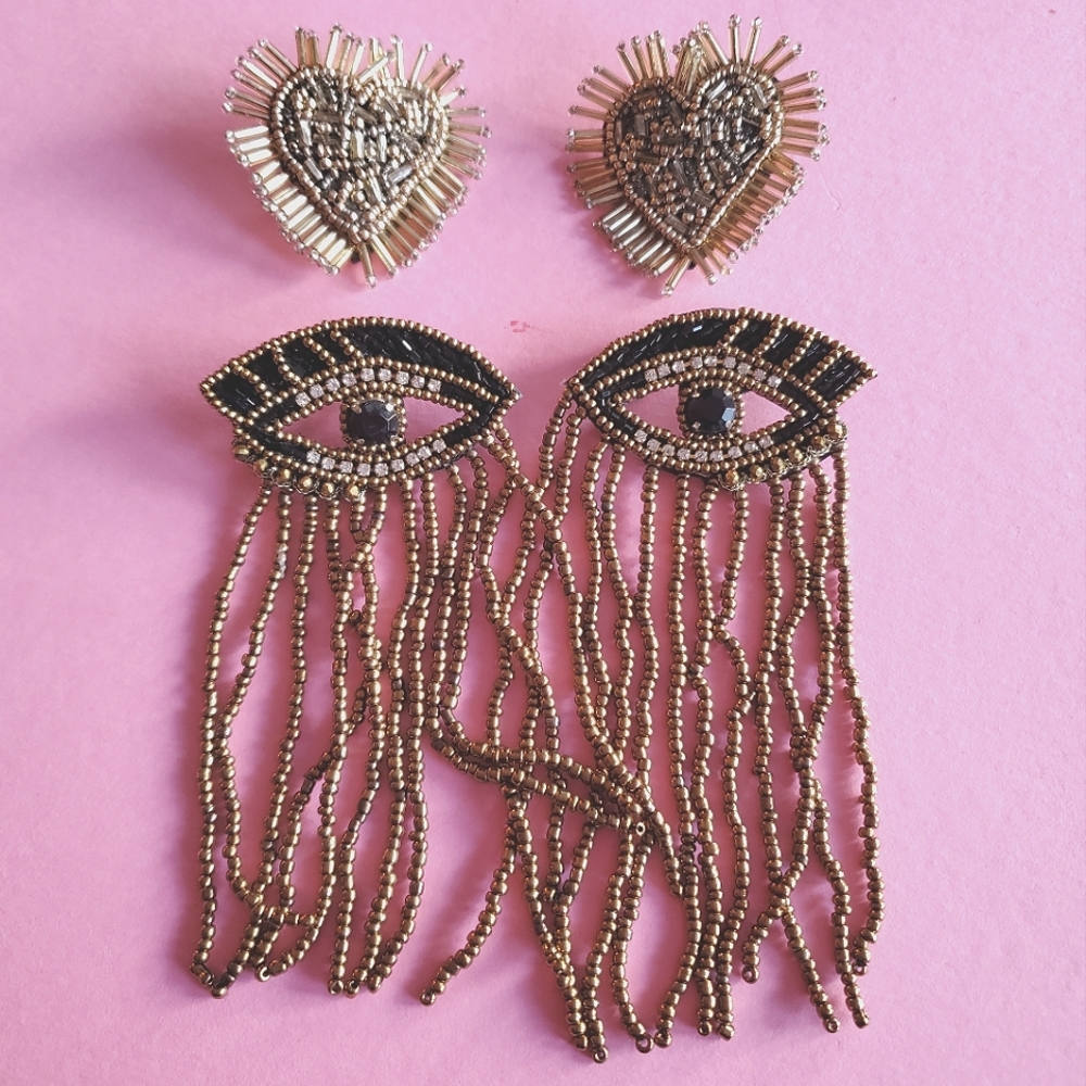 New! Set of Beaded earrings